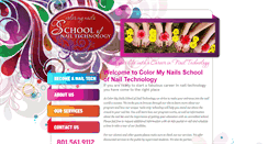 Desktop Screenshot of colormynailsschool.com