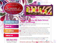 Tablet Screenshot of colormynailsschool.com